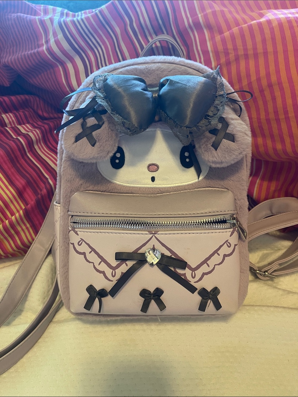Hot Topic Her Universe Sanrio My Melody Lolita Plush Mini Backpack